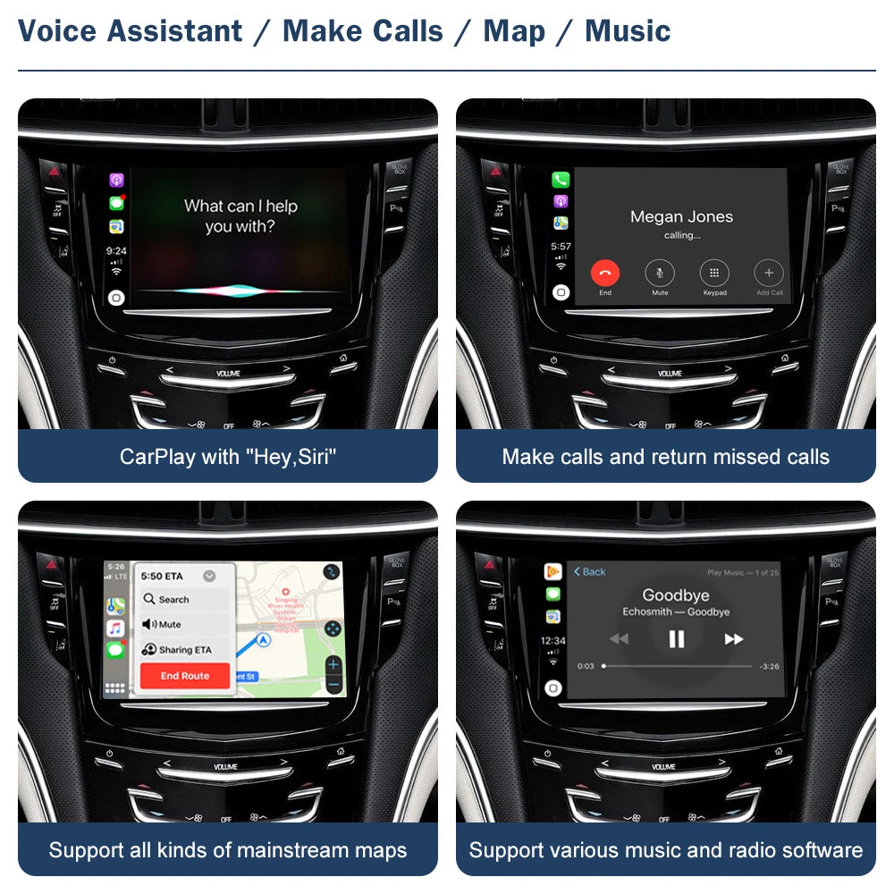 Wireless CarPlay for Cadillac XTS 2013-2017 Android Auto Interface Mirror Link AirPlay Car | AUTOKITSHOP
