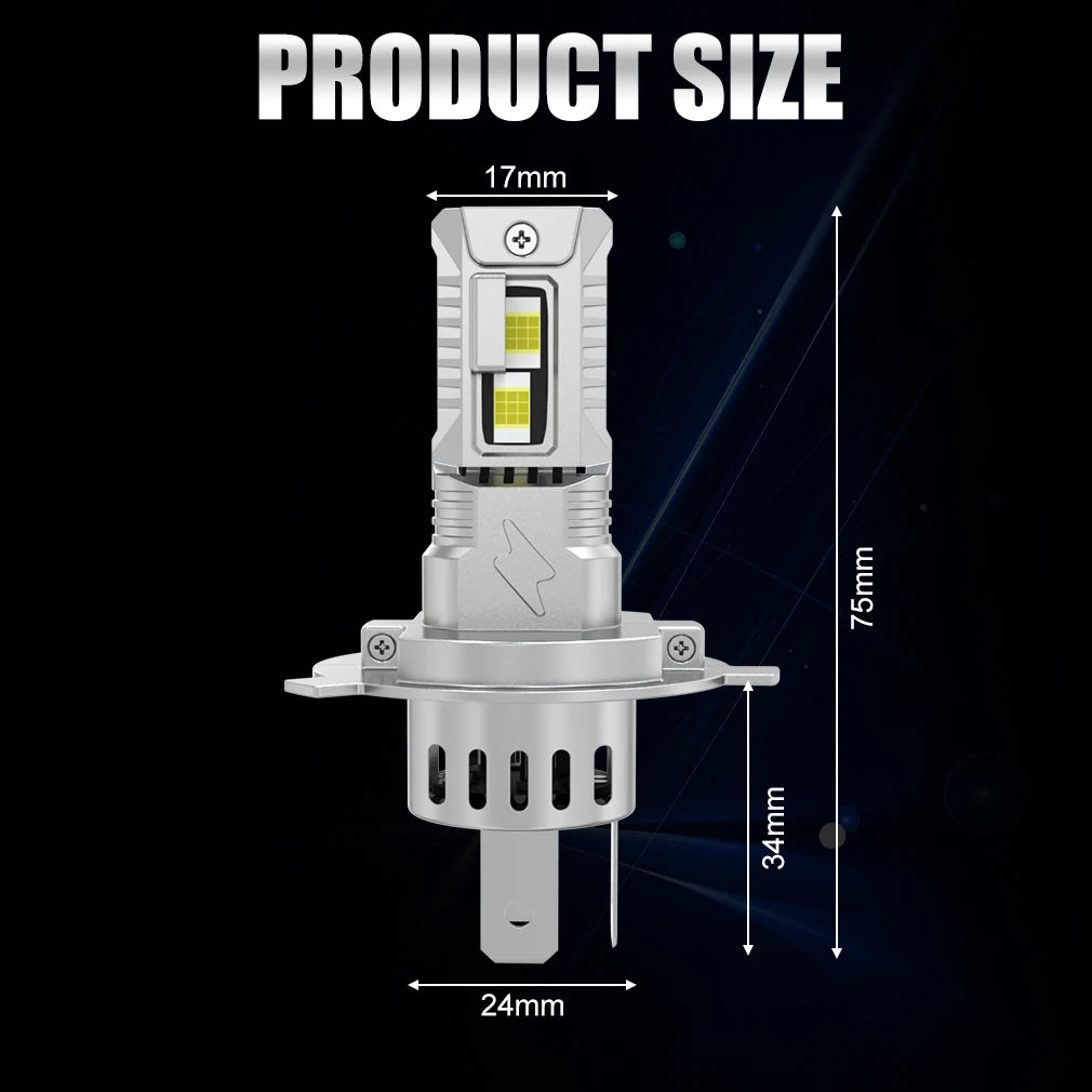 TOAUTO H4 LED Light 100W 20000LM 9005 9006 H11 H7 LED Headlight Canbus 36 CSP Car High Close Lamps Auto With Fan Turbo Lights