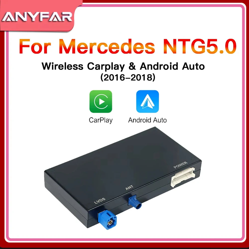 2025 Wireless CarPlay for Mercedes Benz S Class W222 NTG5.0 with Android Auto Mirror Link