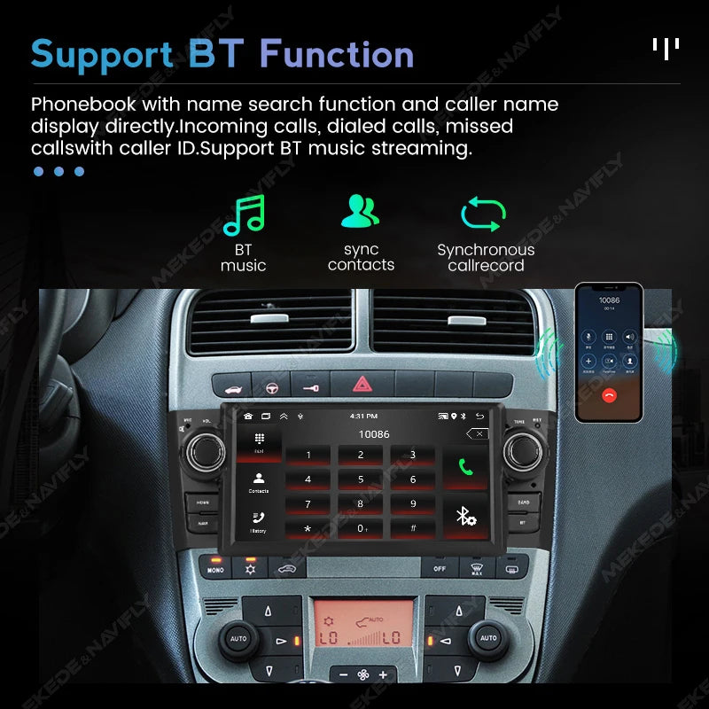 7'' Android 1 Din Car Multimedia Player for Fiat Grande Punto Linea 2007 2008 2009 2010 20 | AUTOKITSHOP
