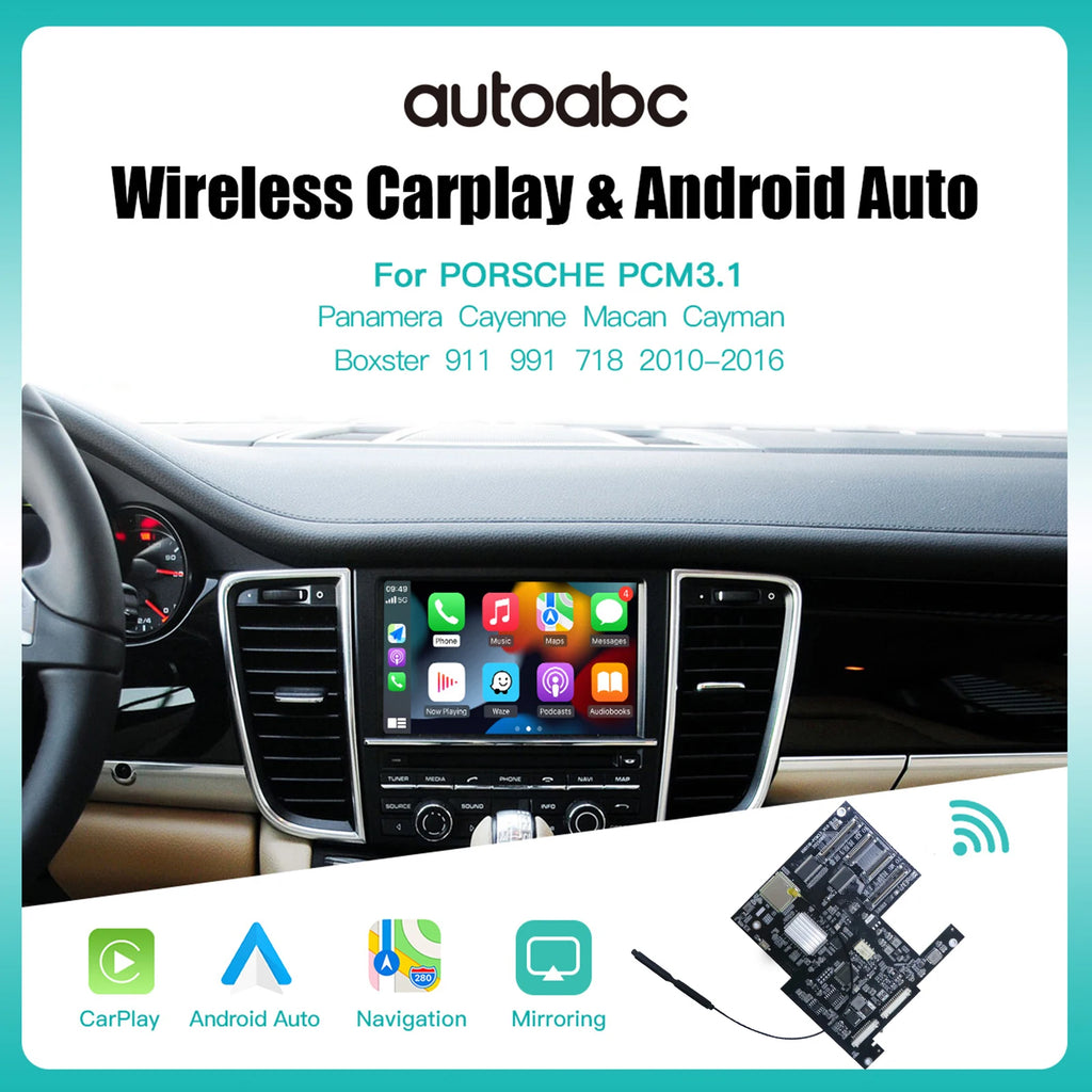 Wireless CarPlay Android Auto Module Is Suitable for Porsche PCM3.1/4.0 CDR3.1 Panamera Ca | AUTOKITSHOP