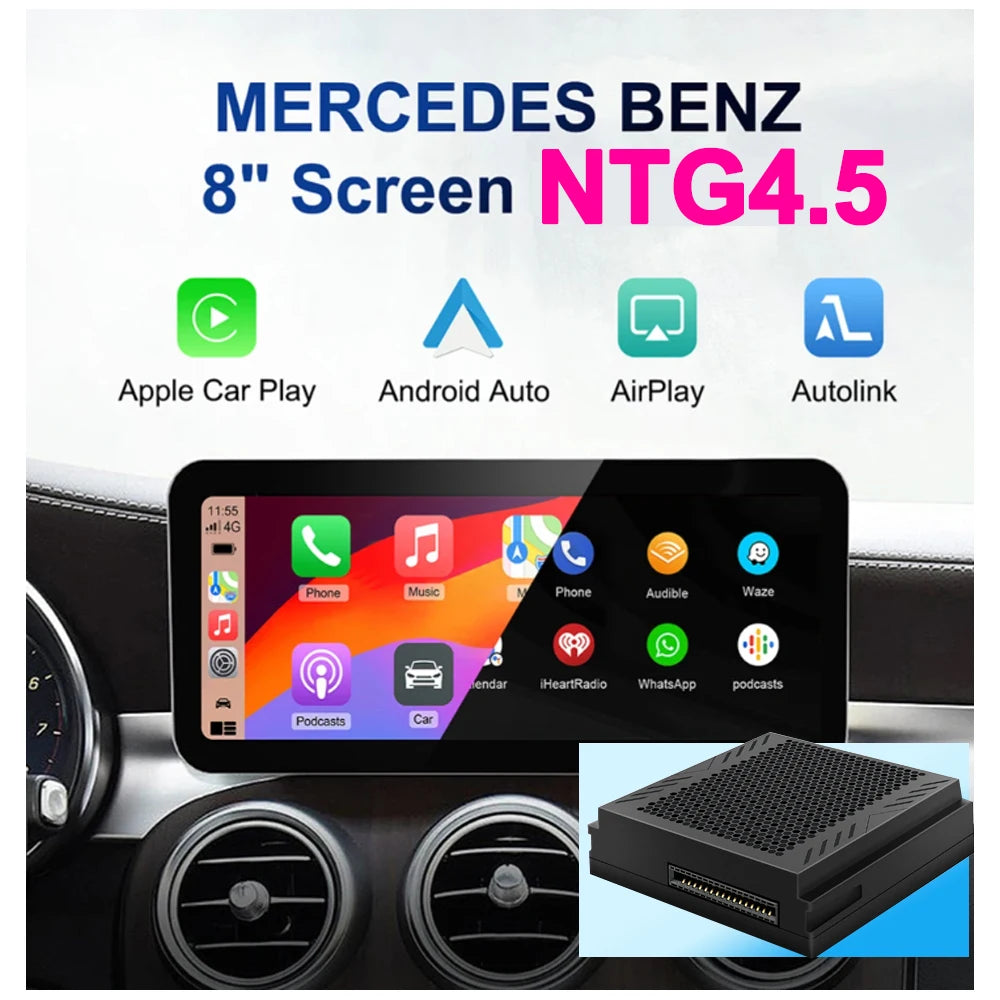 Wireless Carplay Suitable For Mercedes Benz NTG4.5 A B C E CLA GLA GLK ML Sprinter Becker