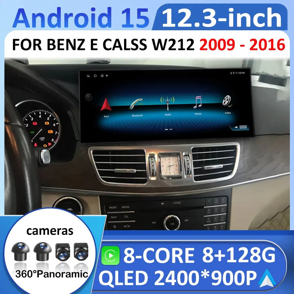 Android 15 Car Multimedia Video Player FOR BENZ E CALSS W212 2009 2010 2011 2012 2013 - 20 | AUTOKITSHOP