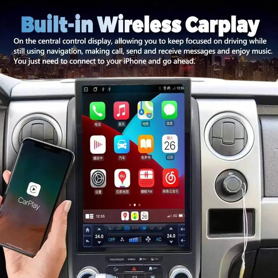 Auto Manual Screen 14" For Ford F150 F-150 F250 Raptor 2013-2014 Multimedia Video Car Radi | AUTOKITSHOP