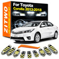 ZITWO 14Pcs For Toyota Corolla 2013 2014 2015 2016 2017 2018 LED Interior Map Dome Reading Trunk - Canbus LED Car Light
