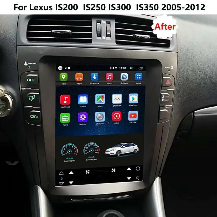 Car Radio Touch Screen Android 15 For Lexus IS250 IS300 IS200 IS220 IS350 2005-2012 2 Din