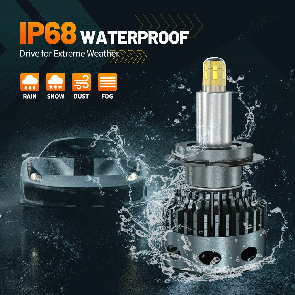 6800W H7 Led 360 H11 HB3 HB4 Led H1 H8 9006 9005 D1S D2S D3S D4S Car Headlight Bulb Auto F