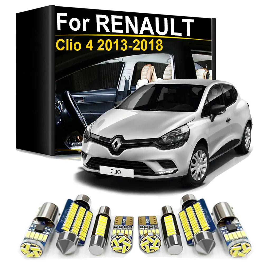 LED Interior Light Kit for Renault Clio 4 - Canbus Error-Free Bulbs | AUTOKITSHOP