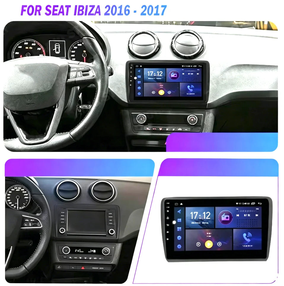 Android 16 Car Radio For SEAT Ibiza 2016 - 2017 Carplay Multimedia Video Auto 4G WIFI GPS