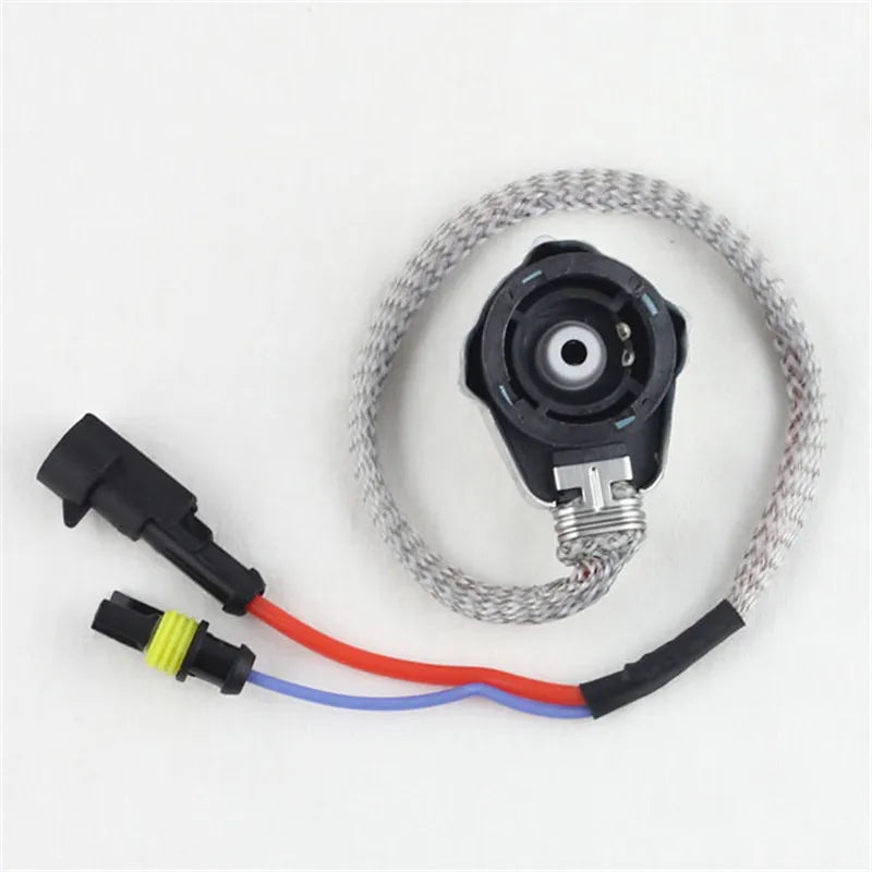 Rockeybright 2pcs D2S Hid Xenon Wire Amp Adapter D2R D2C D2S Bulb Socket Xenon Hid Harness