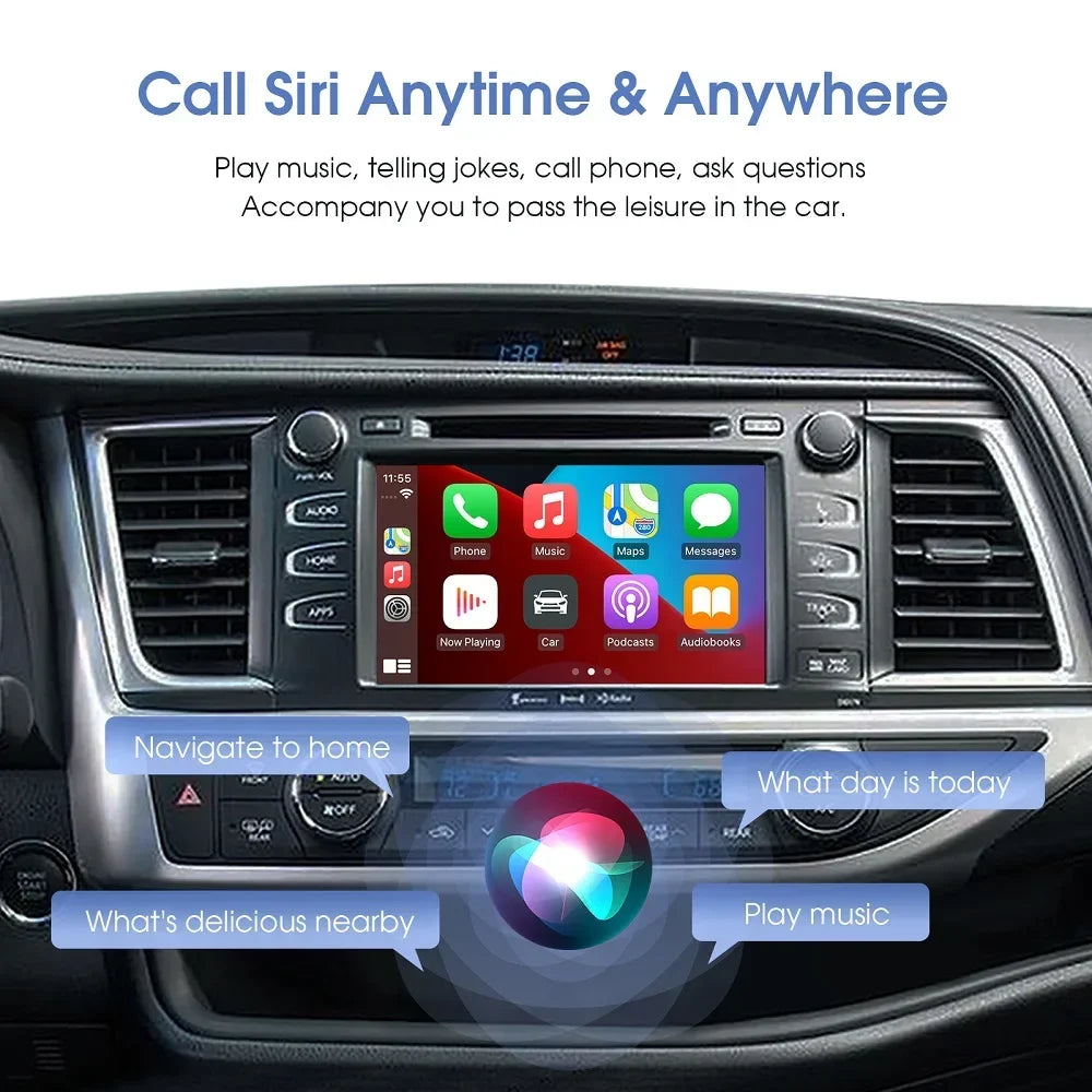 Rhythm Wireless Carplay Android Auto for TOYOTA Touch2 Entune2.0 Highlander Tundra Sienna  | AUTOKITSHOP