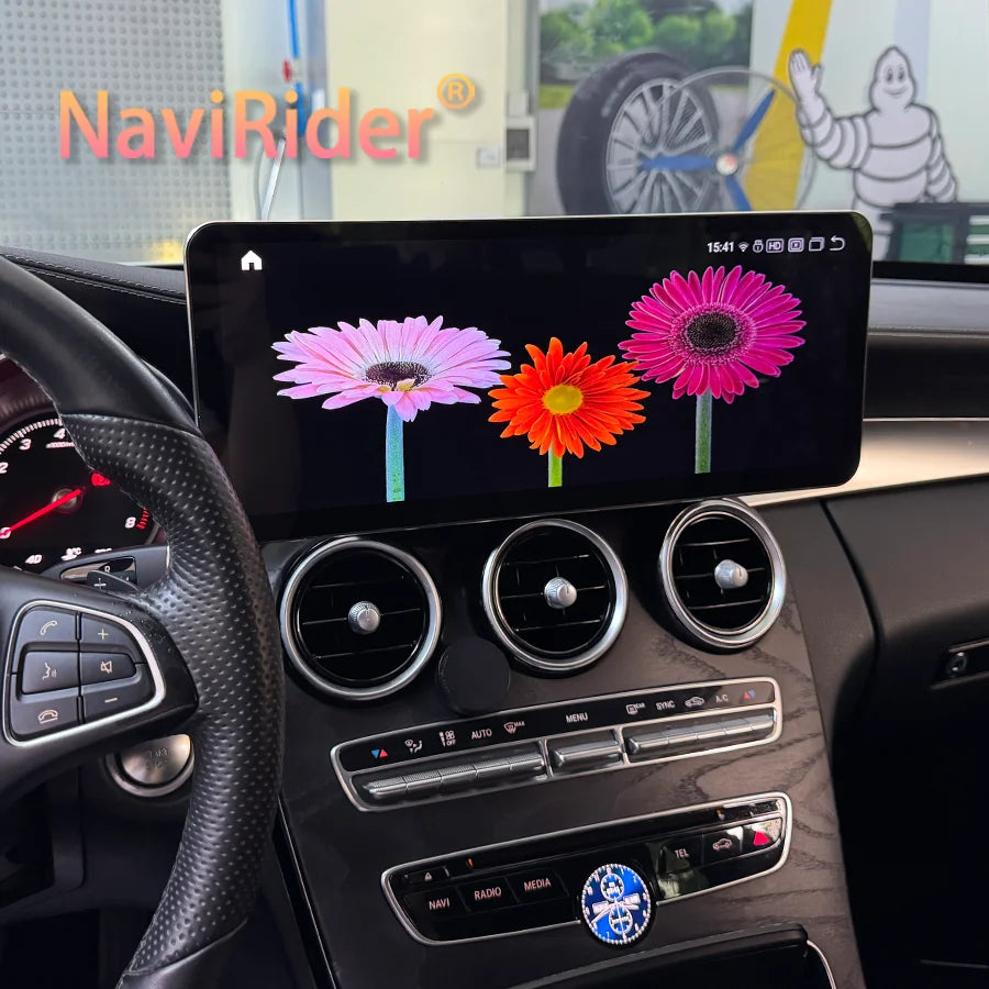 14.6 Inch for Mercedes Benz C Class GLC X253 W205 2016-2019 QLED Multimedia Player Screenw | AUTOKITSHOP