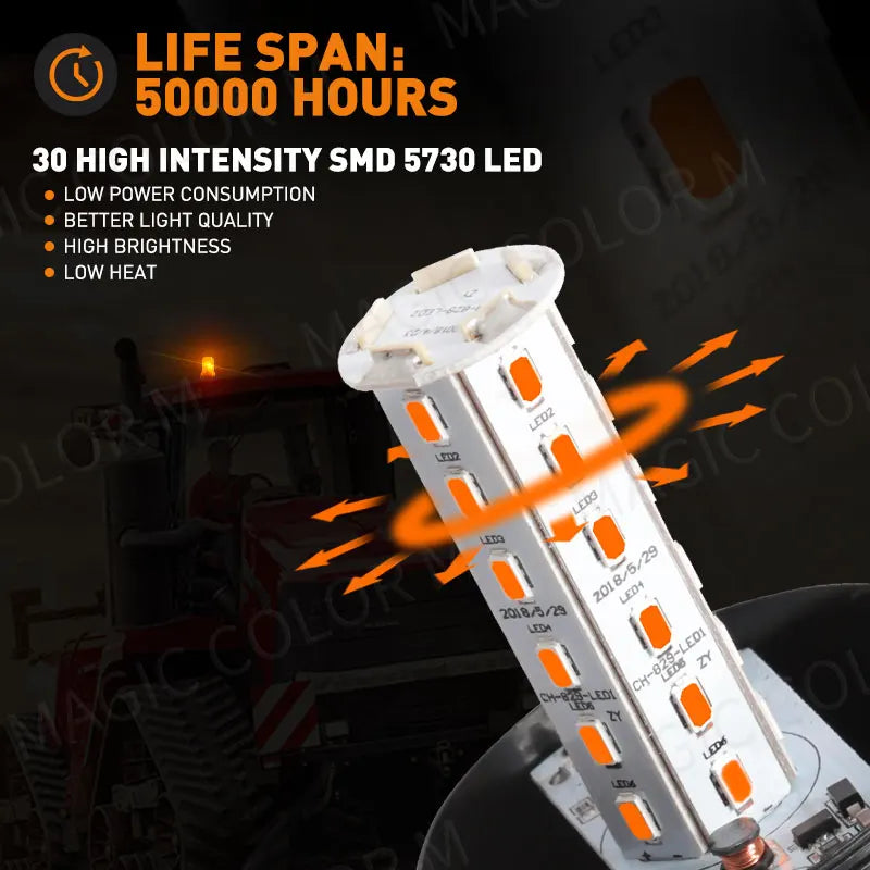 12-24V 48V 60V 80V 30 LED High Power Emergency Warning Flash Strobe Light Beacon for Forkl | AUTOKITSHOP