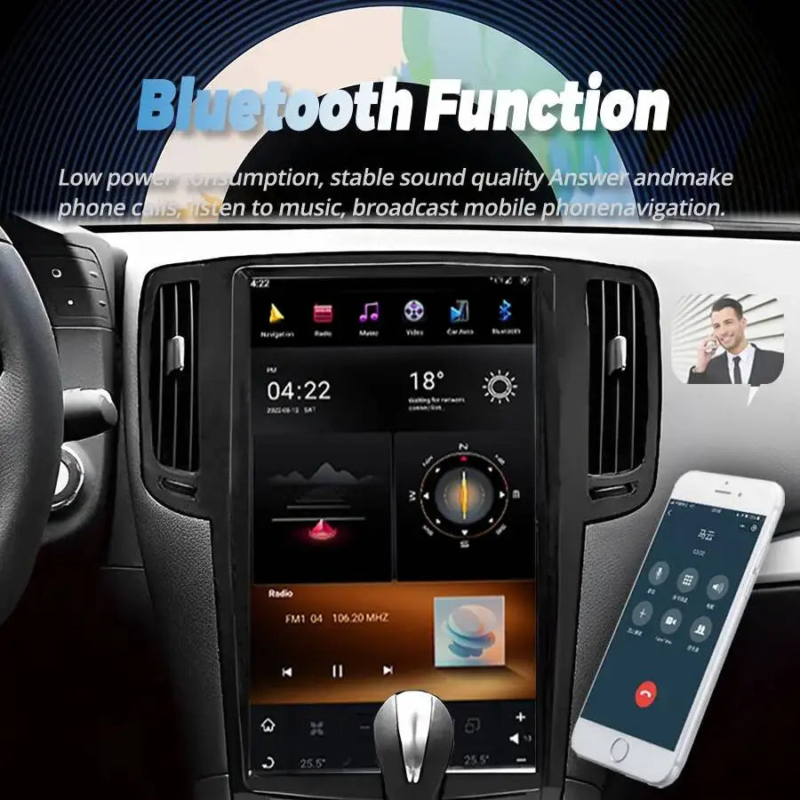 Car Multimedia Video Player 13.6" Vertical Screen Car Radio For Infiniti G25 G35 G37 2010  | AUTOKITSHOP