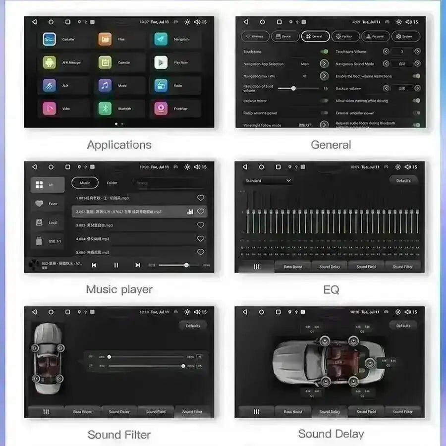 7inch Car Radio Video Player For Volkswagen VW Polo Lingyu B5 Android Screen CarPlay Stere