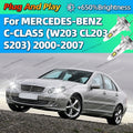 2/4Pcs Led Lights High Quality 25000LM CSP Headlight Bulb For MERCEDES-BENZ C-CLASS W203 C