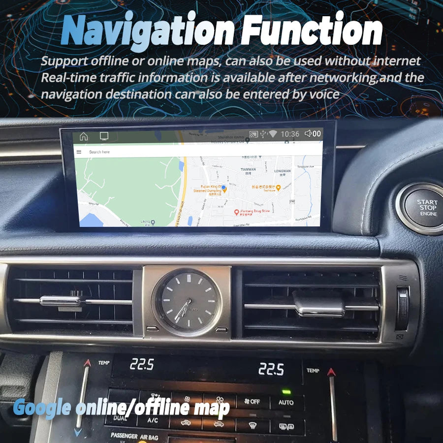 RHD For Lexus RC IS 200 250 300 350 200t 300h 2017,10.25inch,Android 13,Autoradio Multimed | AUTOKITSHOP