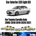 8-Piece LED Interior Light Kit for Toyota Corolla Axio 2006- 2019 - Canbus Dome Map Door Trunk Bulbs | AUTOKITSHOP