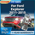 2/6Pcs LED Headlight 180W Ultra Bright Car Bulb Fog Light Lamp 6000K Canbus For Ford Explo