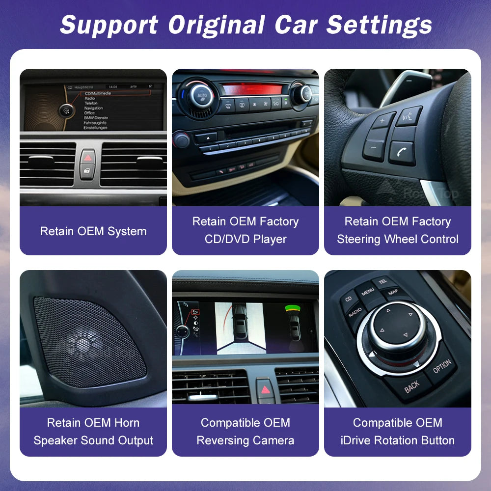 Road Top Multimedia Display Wireless Carplay Android Auto Car Radio Touch Screen For BMW X | AUTOKITSHOP