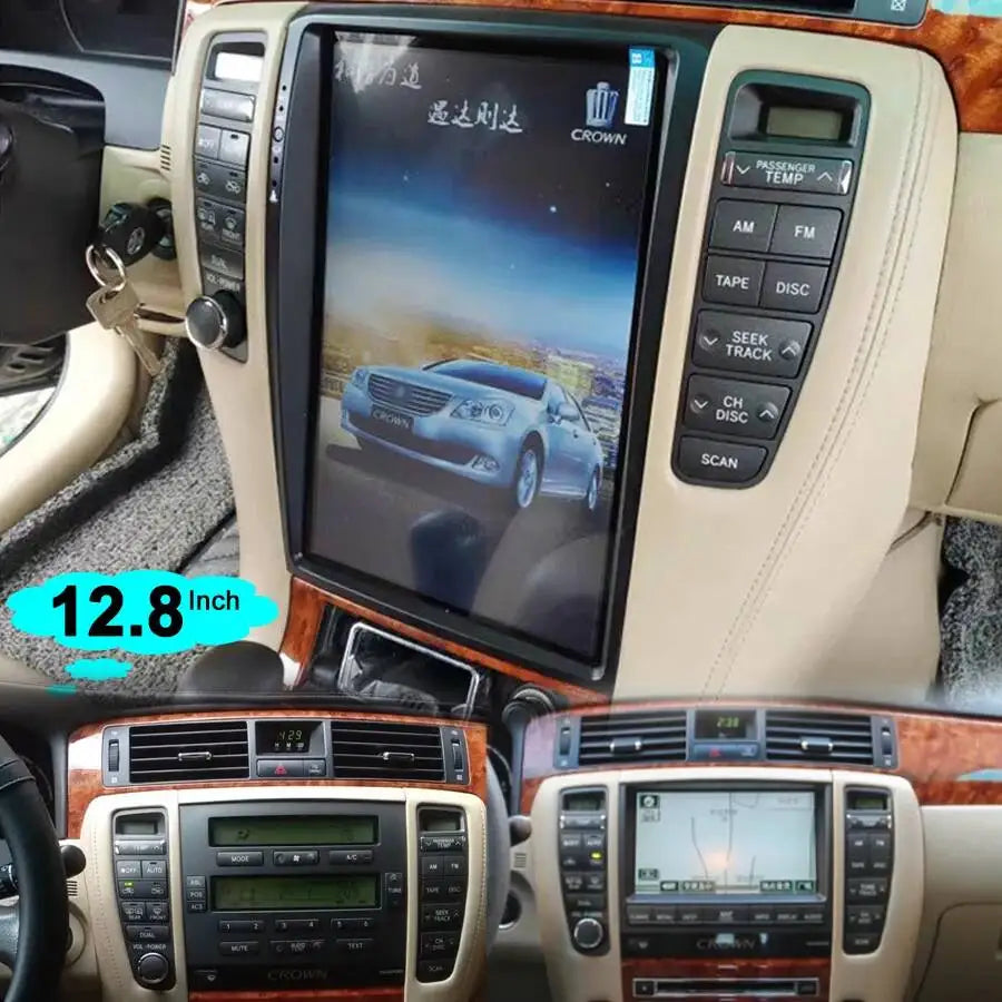 NaviRider 128GB 12.8Inch Big Screen Android 15 Car Radio For Toyota Crown Atlet grs 184 20 | AUTOKITSHOP