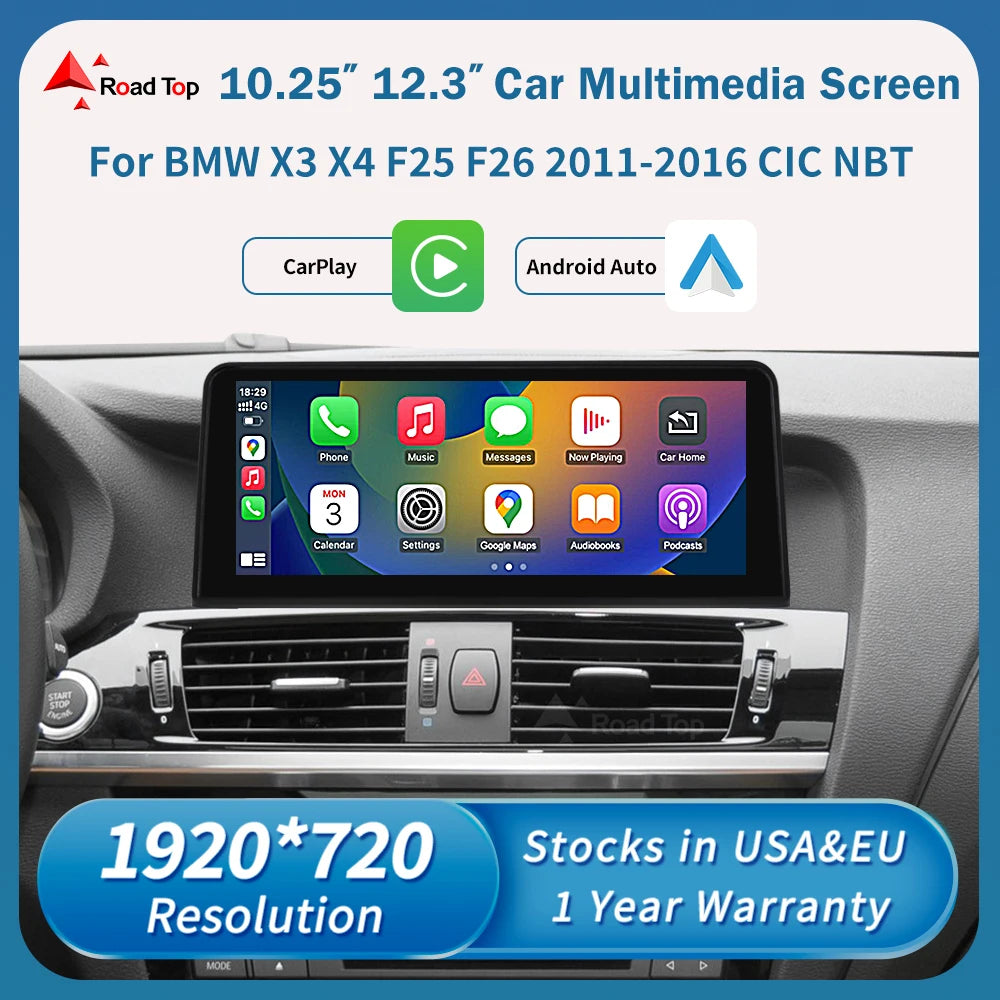 1920*720 Linux Touch Screen Wireless Carplay Android Auto Car Multimedia Player Display Fo | AUTOKITSHOP