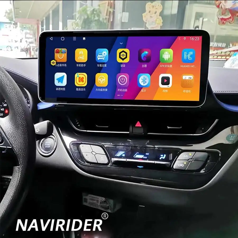 12.3'' Qled Screen Car Radio For Toyota CHR With Right Hand Drive Android 14 Video Player