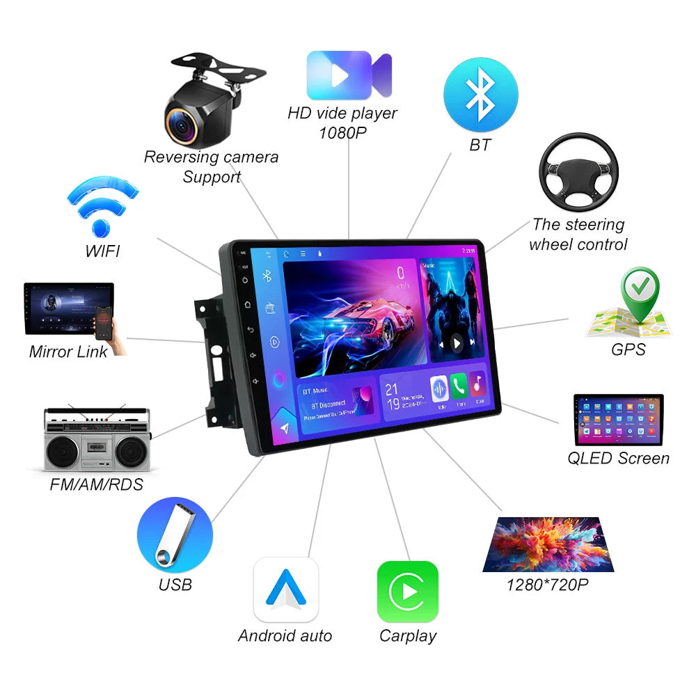 Android 16 For Jeep Wrangler 3 Jk 2007-2018 Car Radio Head Unit Wireless Carplay Auto Gps  | AUTOKITSHOP