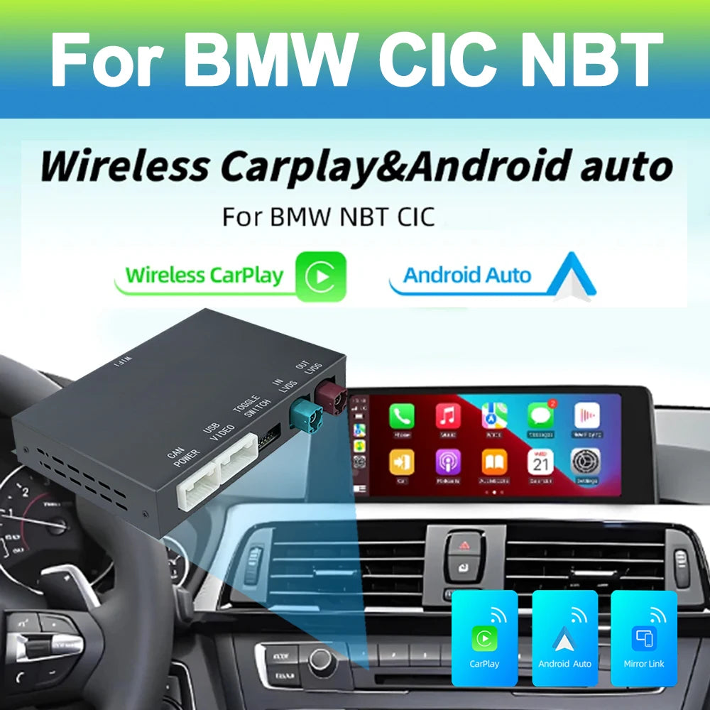 Wireless CarPlay Android For BMW NBT CIC System BMW NBT CIC System 1 2 3 4 5 6 7 Series X1