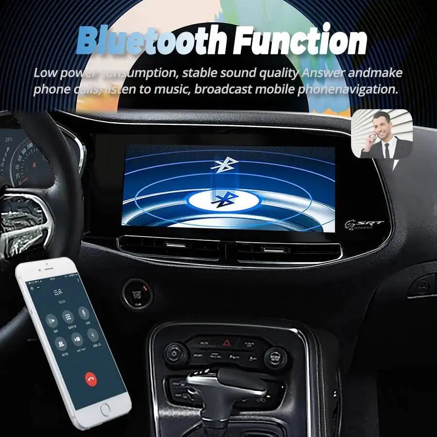 Car Radio For Dodge Challenger SRT Hellcat 2010-2023 Android LCD 12.3inch Touch Screen Mul | AUTOKITSHOP