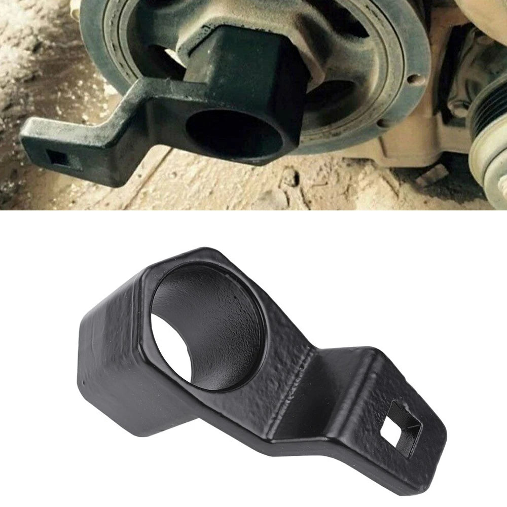For Honda & Acura Crank Pulley Removal Tool Socket 50mm Crankshaft Wrench Holder 1/2-Inch Square - Automotive LED Light