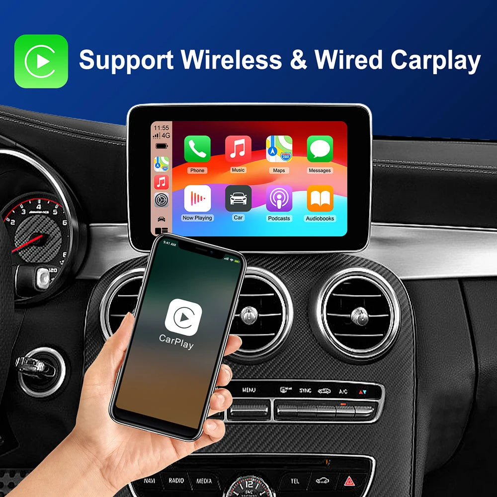 Wireless Carplay Suitable For Mercedes Benz A B C E CLA GLA GLK ML Sprinter NTG4.5 Becker  | AUTOKITSHOP