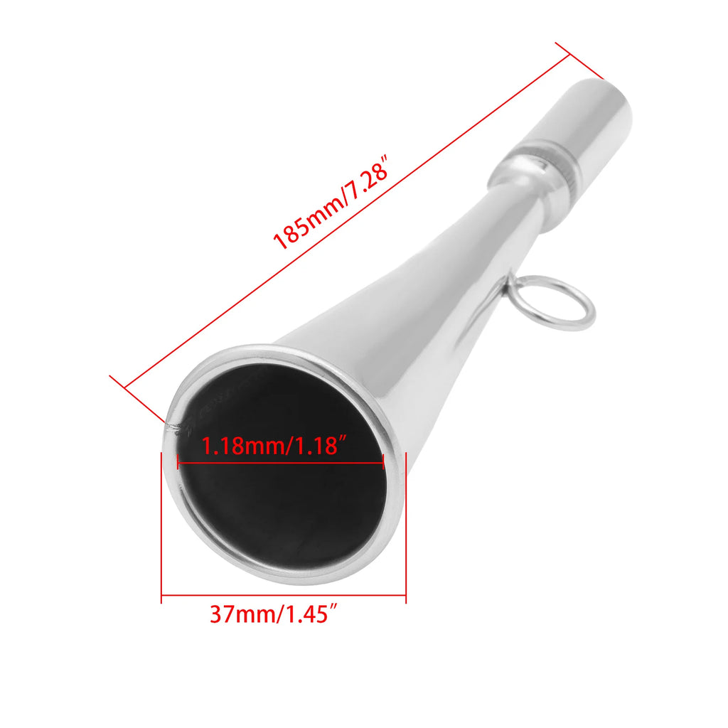AD Foghorn Stainless Steel Fog Horn Boat Foghorn Handheld Foghorn with Removable Mouthpiece for  - Automotive LED Light