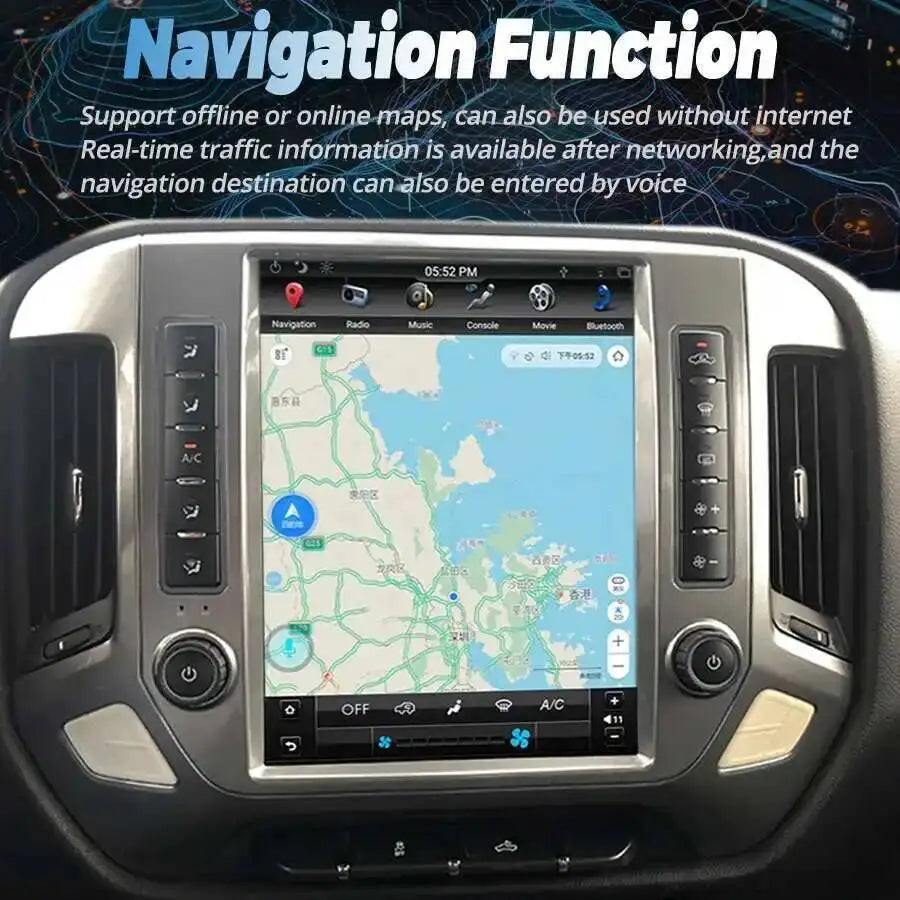 12.1'' Android Screen Car Radio For Chevrolet Silverado GMC SIERRA 2014-2018 Car Multimedi | AUTOKITSHOP