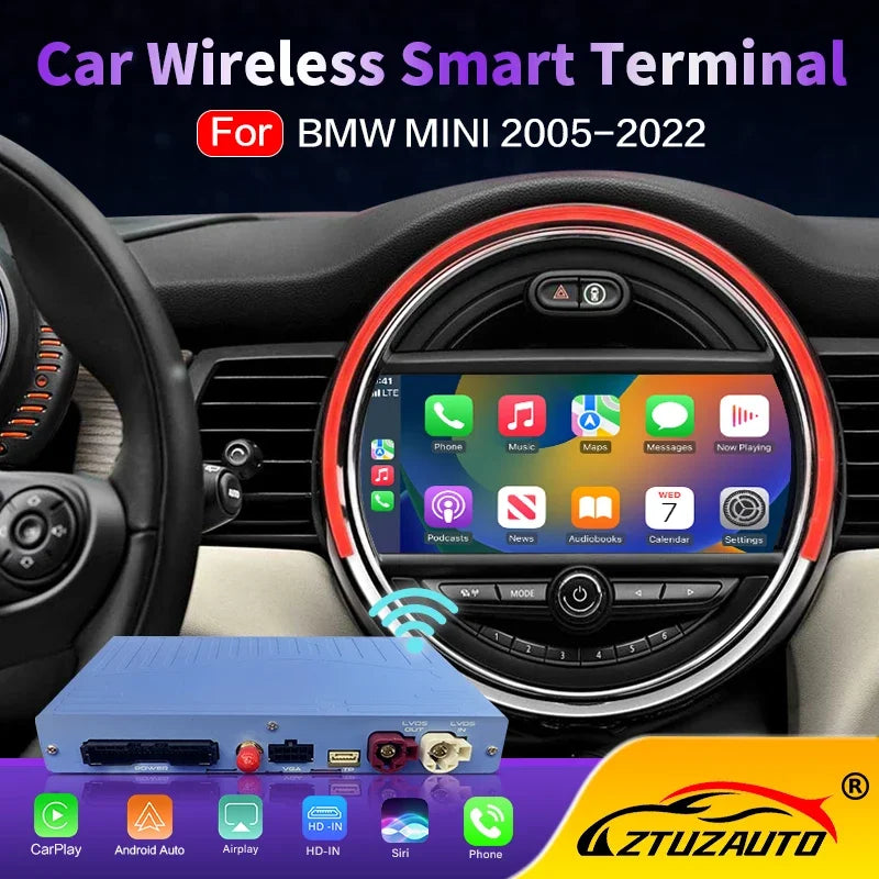 Wireless CarPlay Android Auto for Mini R55 R56 R57 R58 R59 R60 R61 F54 F55 Clubman Country