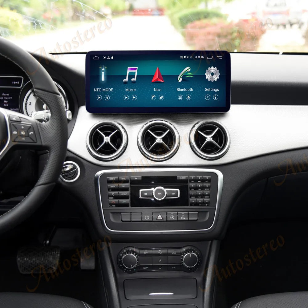 2400*900 Resolution Carplay Android 13 For Mercedes Benz A B CLA GLA Class A45 Car GPS Nav