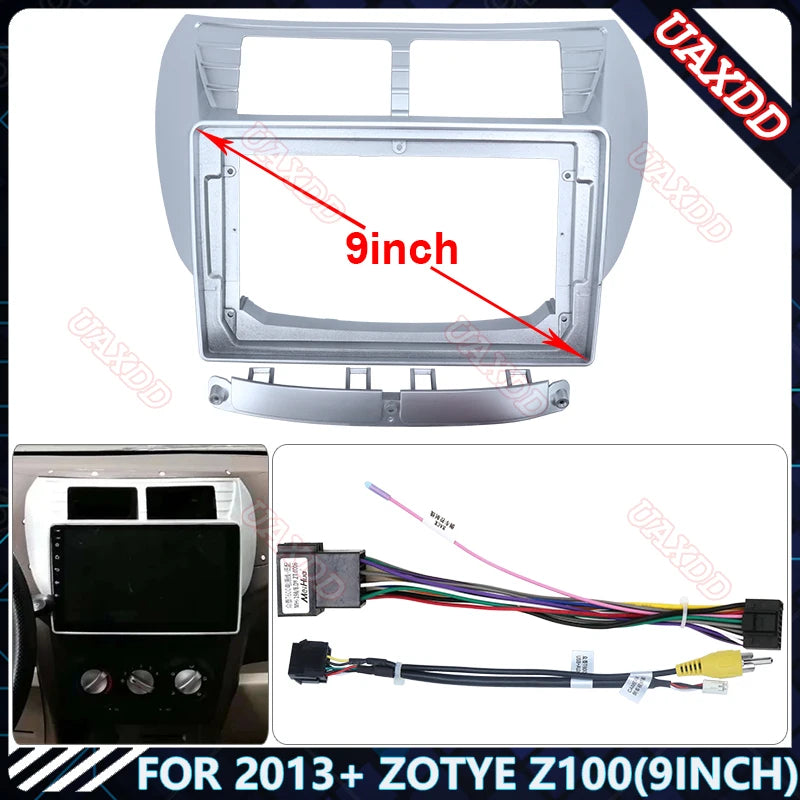 For Suitable for 2013 Zotye Z100 9 Inch Car DVD GPS Radio Android Stereo Harness Screens N