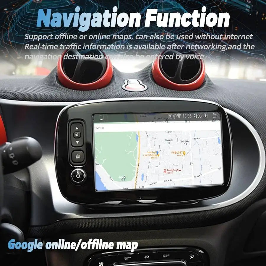8inch Linux For Benz Smart 453 Fortwo 2014 - 2020 Screen Radio Car Multimedia Navigation G