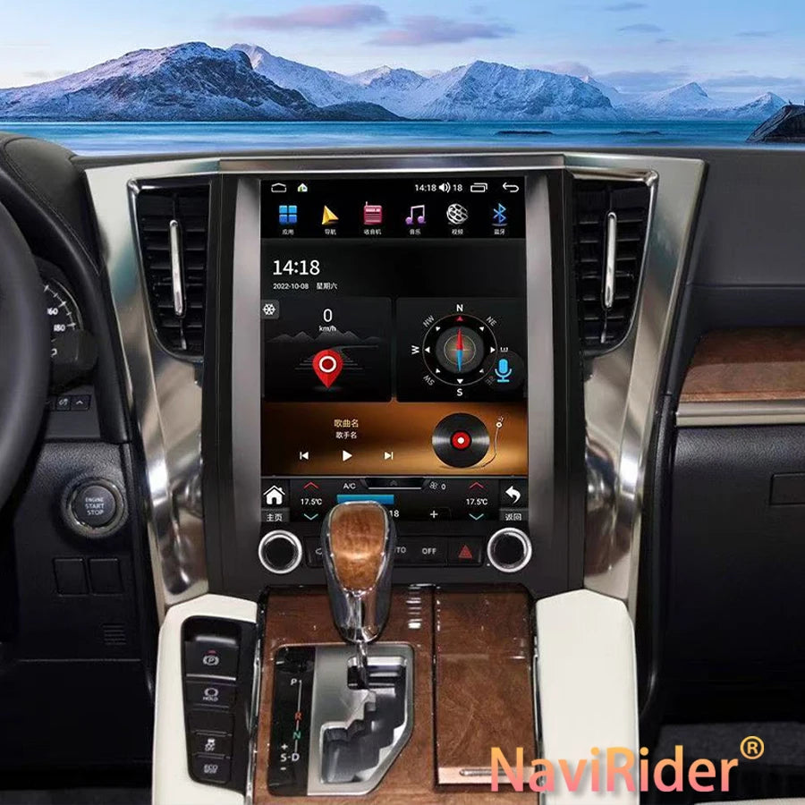 Android 14 Multimedia Video Player GPS Carplay Car Radio For Toyota Vellfire For Toyota Al