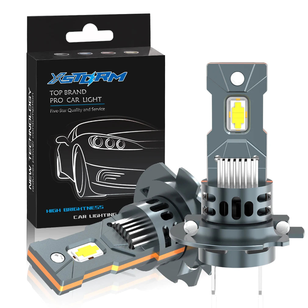 XSTORM LED Headlight H7 100W 5500K Led for Car Headlamp 30000LM Auto Lamp Bulb With Fan Ca