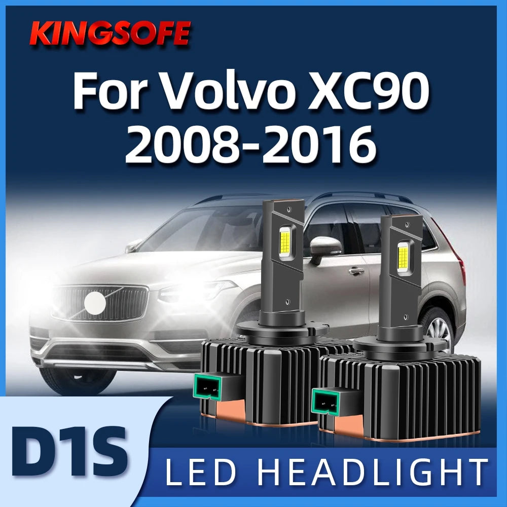 Super Bright 30000Lm Car LED Headlight Bulb D1S Lamp Auto Light For Volvo XC90 2008 2009 2