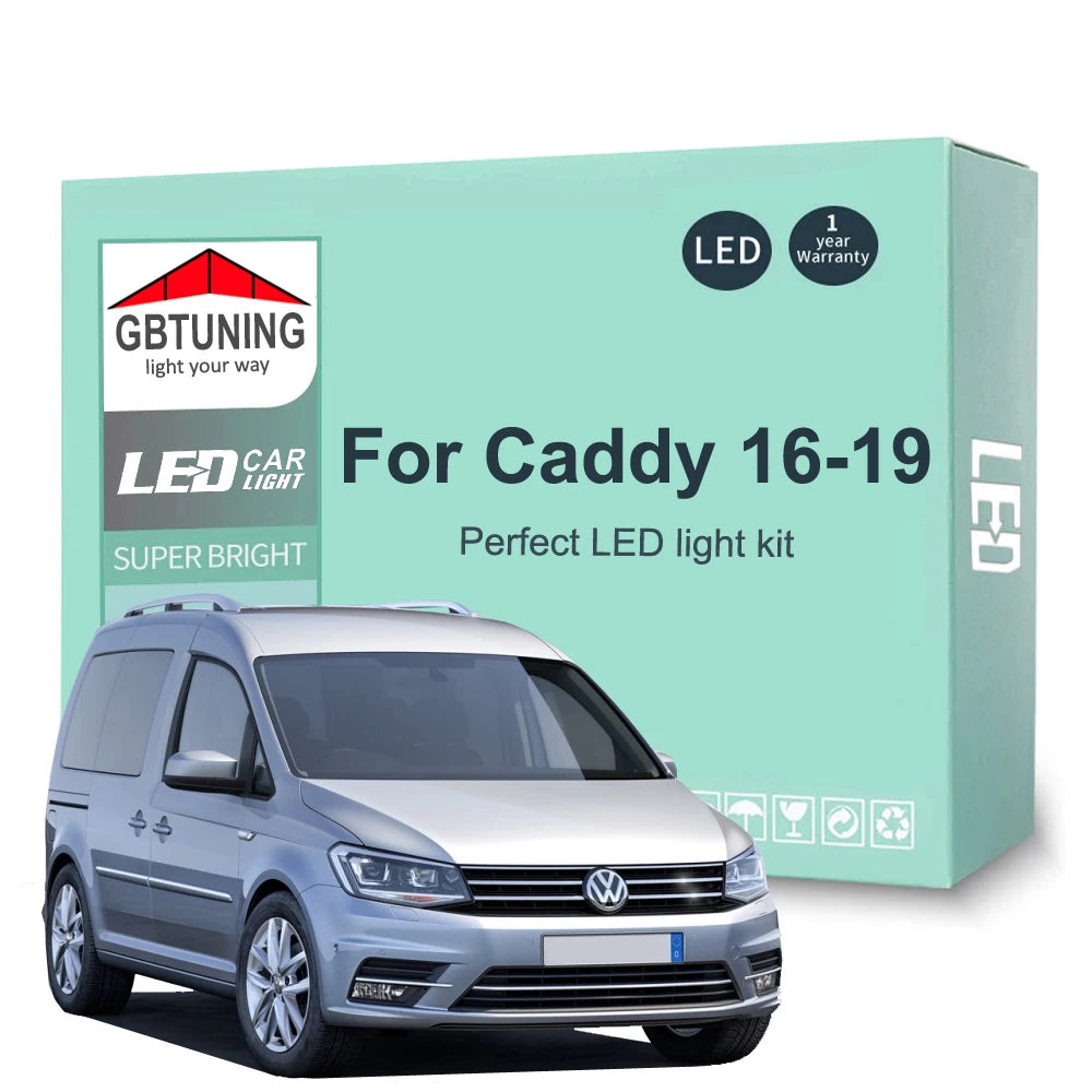 11-Piece LED Interior Light Kit for VW Volkswagen Caddy IV MK4 - Canbus Error-Free Bulbs | AUTOKITSHOP