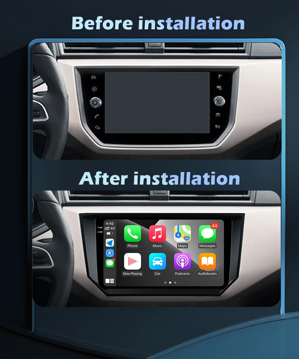 Wireless CarPlay Android 16 For Seat Ibiza Arona 2017 - 2020 Car Multimedia Player Navigat