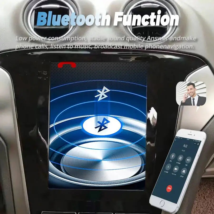 For Ford Mondeo 2007-2013 12.8inch Android Auto Radio Navigation Multimedia Video Player 2