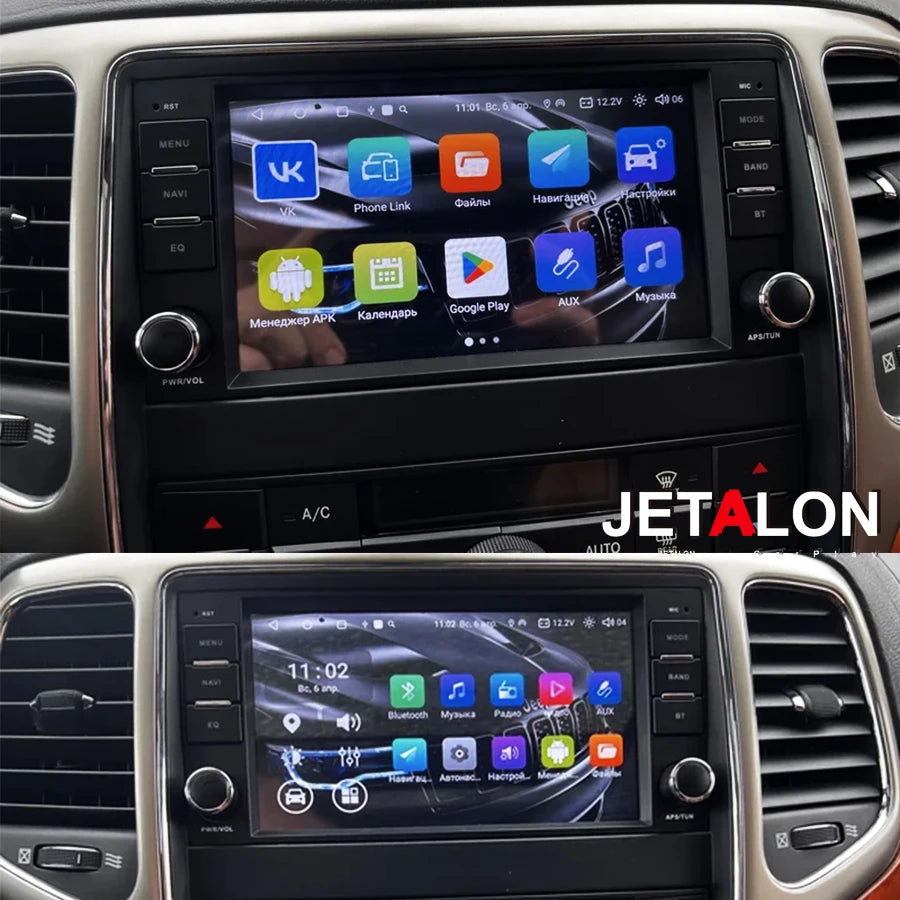 7inch For Jeep Cherokee Video Player GPS Android Radio Screen CarPlay Stereo Car Multimedi