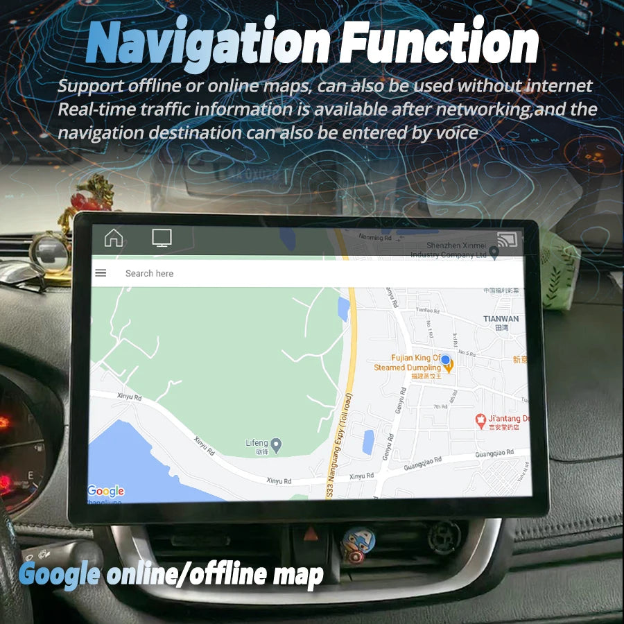 Android 14 For Toyota Yaris Vios 2019 2022 13.3Inch 2K Screen Car Multimedia Video Player  | AUTOKITSHOP