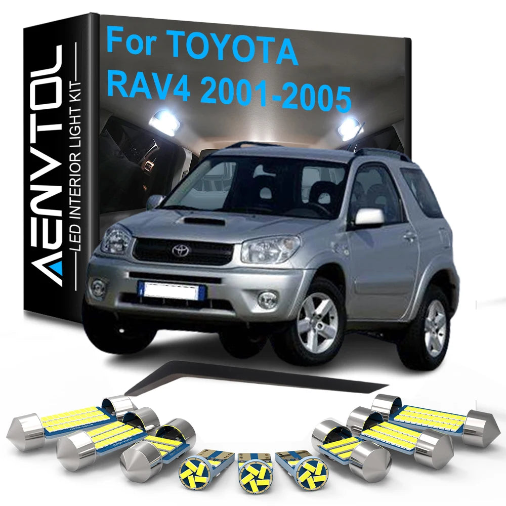 8-Piece LED Interior Light Kit for Toyota RAV4 - Canbus Error-Free Bulbs | AUTOKITSHOP