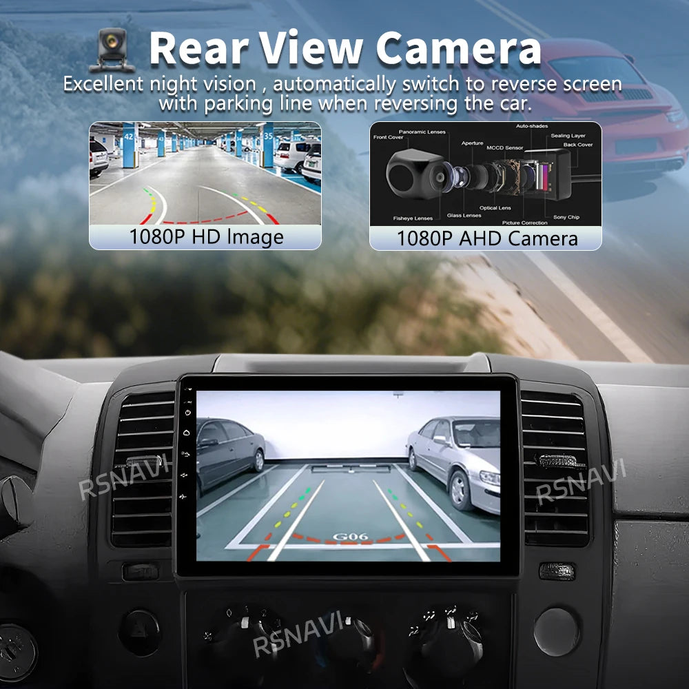 Android 16 Carplay Auto WIFI+4G Car Radio For Nissan Navara D40 2004-2010 Multimedia Video
