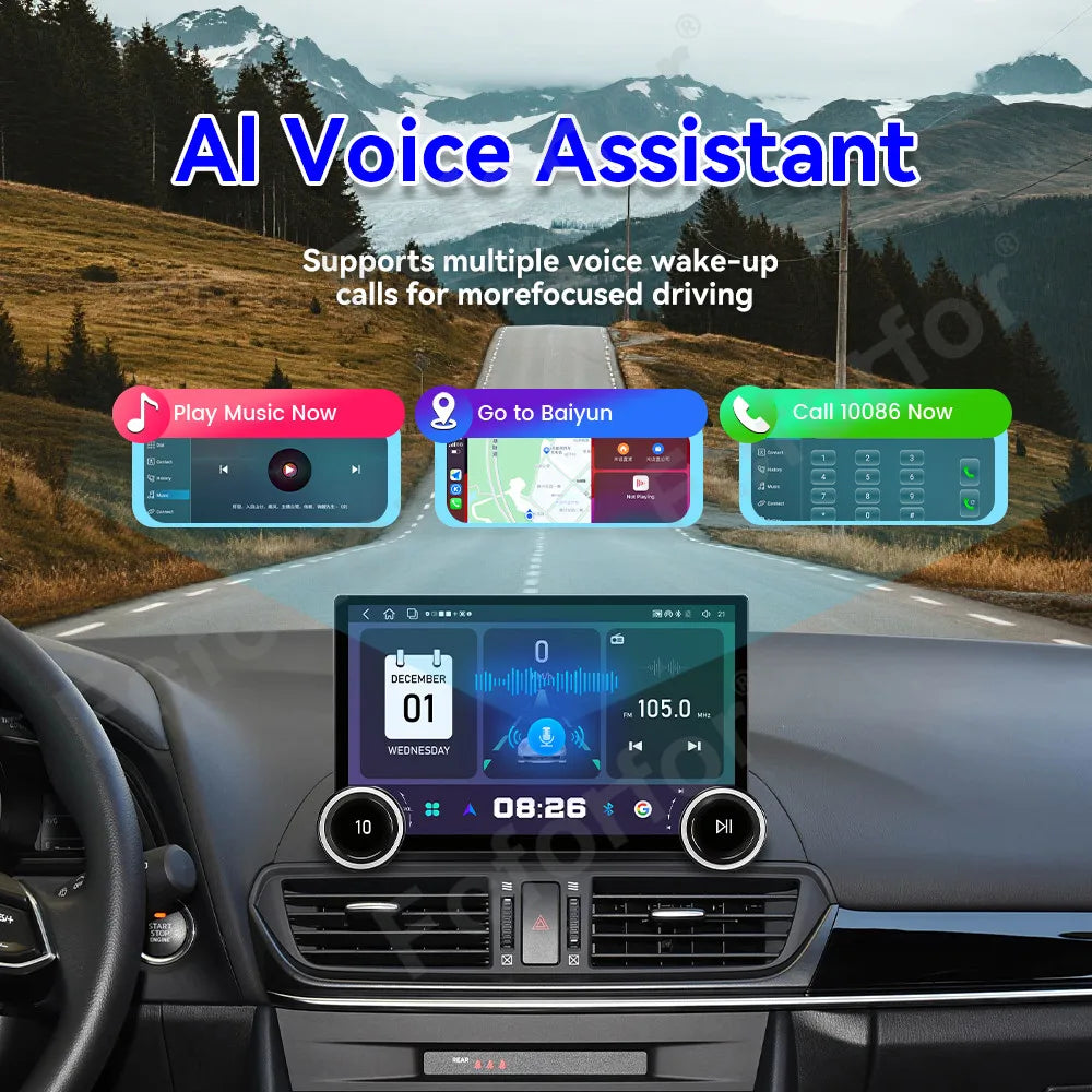 Fashion Premium 11.5 Inch Android 15 Touch Screen Carplay Android Auto Multimedia GPS Navi