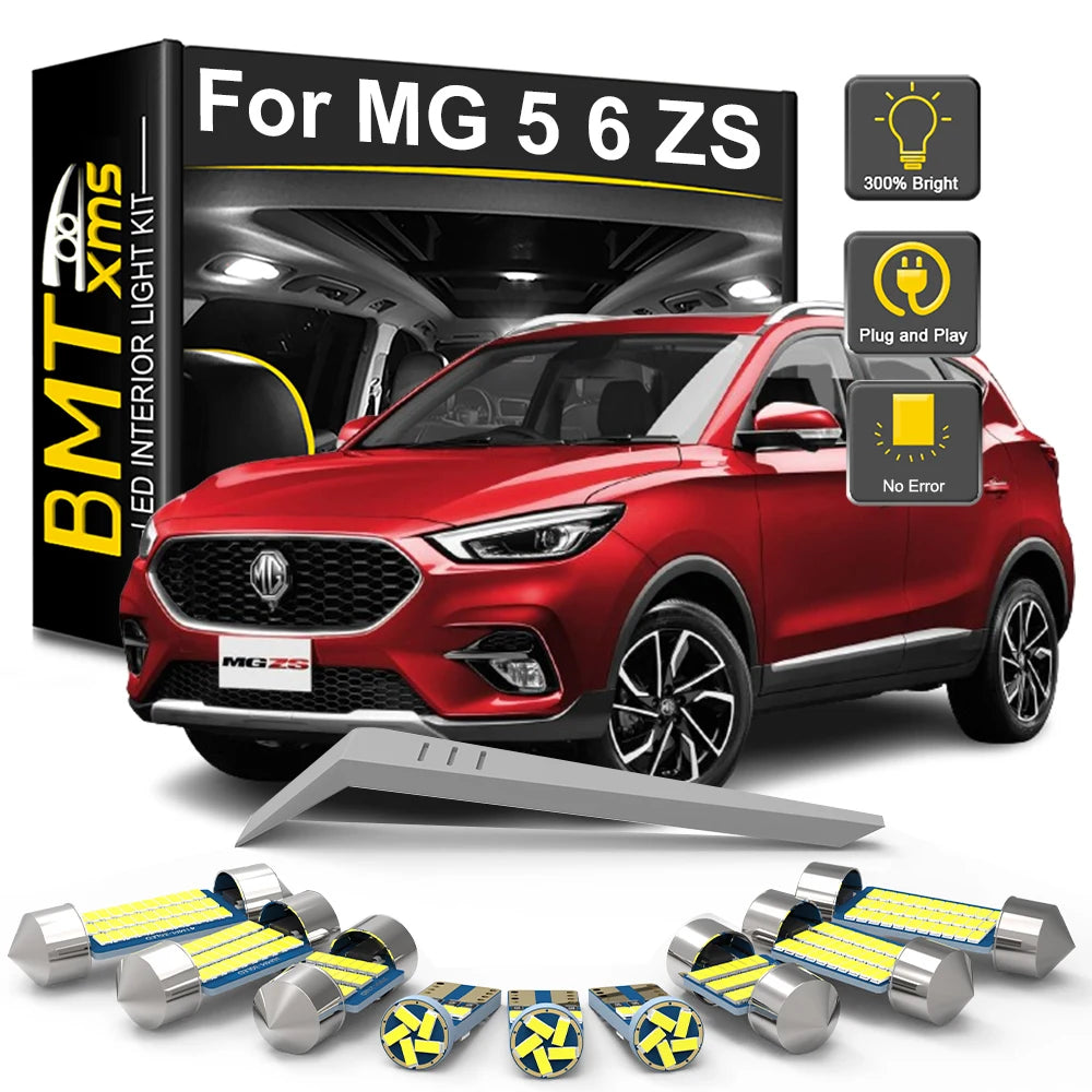 LED Interior Light Kit for MG ZS 5 6 MG5 MG6 Vehicle Reading License Plate Lamp Lighting Canbus Car Accessories - Can...